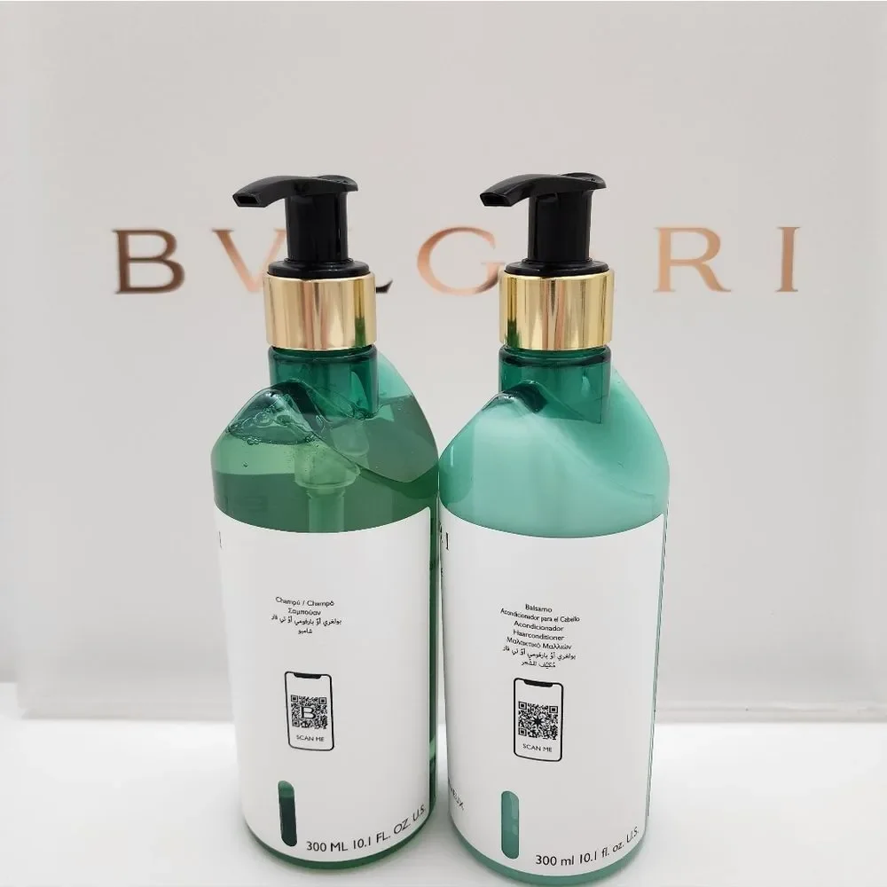 Bvlgari Shampoo and Hair Conditioner Green Tea New